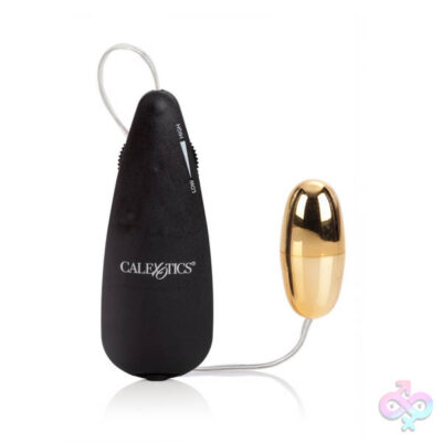 Golden Bullet vibrator by CalExotics — small gold multi-speed wired bullet for clitoral stimulation