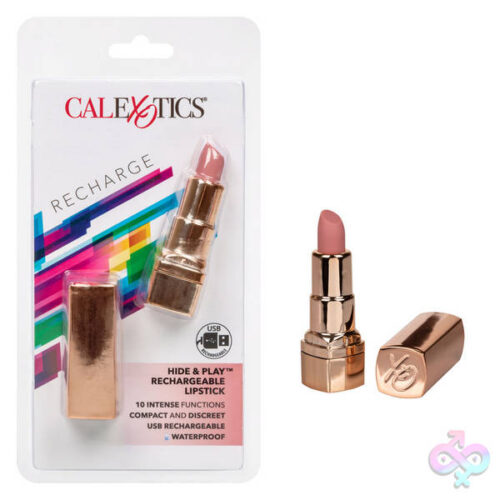 CalExotics Sex Toys - Hide and Play Rechargeable Lipstick - Nude