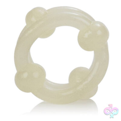 Island Rings Double Stacker Glow-in-the-Dark by CalExotics — dual erection ring set