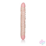 CalExotics Sex Toys - Ivory Duo 12 Inches Veined Double Dong
