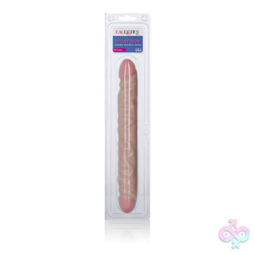 CalExotics Sex Toys - Ivory Duo 12 Inches Veined Double Dong