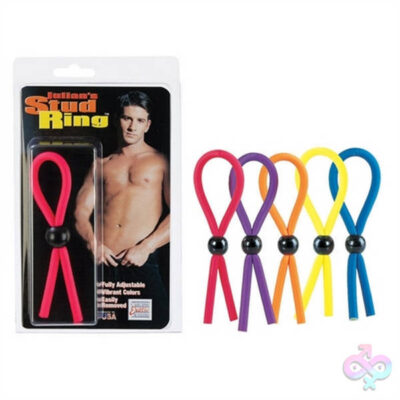 Julian Stud Ring adjustable cock ring by CalExotics in assorted vibrant colors