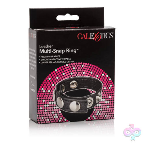 CalExotics Sex Toys - Leather Multi-Snap Ring