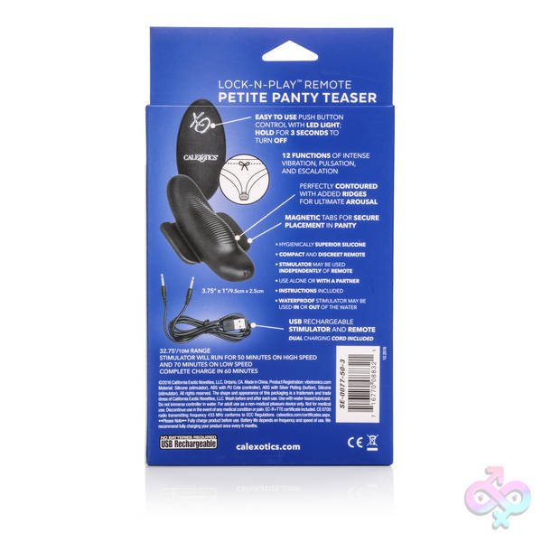 Lock-N-Play Remote Petite Panty Teaser CalExotics Sex Toys - Lock-N-Play Remote Petite Panty Teaser
