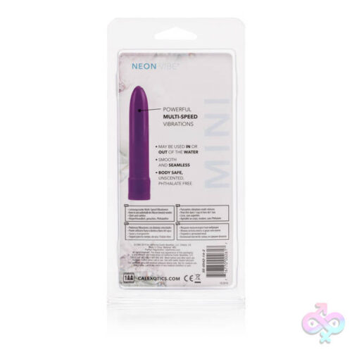 Calexotics Sex Toys - Mini Neon Multi-Speed Vibe 4.5 Inches - Purple