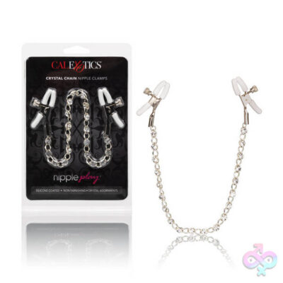 CalExotics Sex Toys - Nipple Play Crystal Chain Nipple Clamps