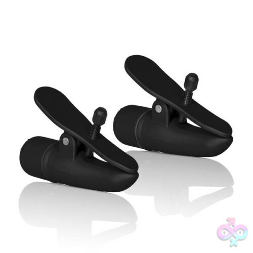 CalExotics Sex Toys - Nipple Play Nipplettes Vibrating Nipple  Clamps - Black