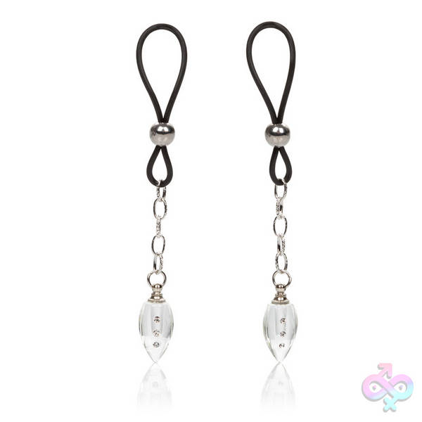 Nipple Play Non-Piercing Nipple Jewelry Crystal  Teardrop CalExotics Sex Toys - Nipple Play Non-Piercing Nipple Jewelry Crystal  Teardrop