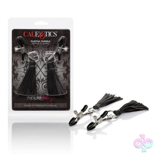 CalExotics Sex Toys - Nipple Play Playful Tassels Nipple Clamps - Black