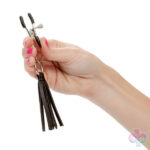 CalExotics Sex Toys - Nipple Play Playful Tassels Nipple Clamps - Black