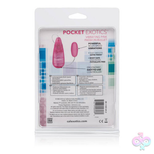 CalExotics Sex Toys - Pocket Exotics Bullet - Pink Passion