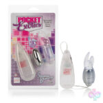 CalExotics Sex Toys - Pocket Exotics Snow Bunny Bullet - Clear