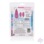 CalExotics Sex Toys - Pocket Exotics Vibrating Double Pink Passion Bullets - Pink