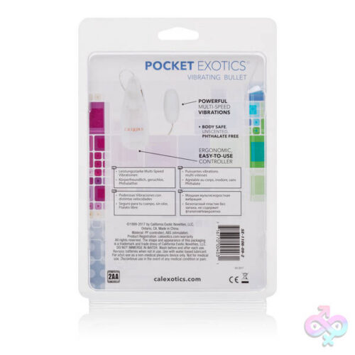 CalExotics Sex Toys - Pocket Exotics Vibrating Ivory Bullet