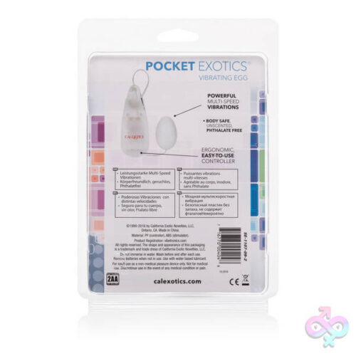 CalExotics Sex Toys - Pocket Exotics Vibrating Ivory Egg