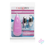 CalExotics Sex Toys - Pocket Exotics Waterproof Double Silver Bullets -  Pink