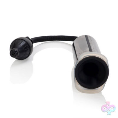 Precision Pump with Enhancer by CalExotics — clear cylinder manual penis pump with erection ring