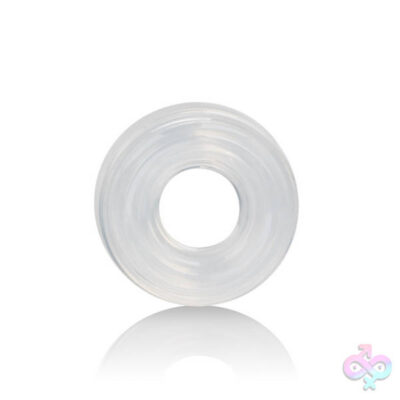 Premium Silicone Ring clear cock ring by CalExotics for couples