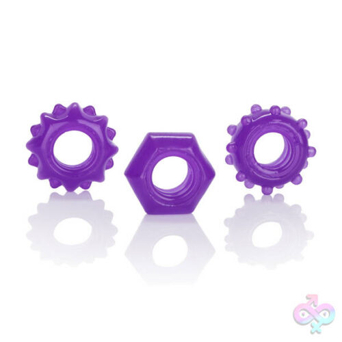 CalExotics Sex Toys - Reversible Ring Set - Purple