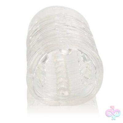 Reversible Sleeve clear textured penis extension by CalExotics