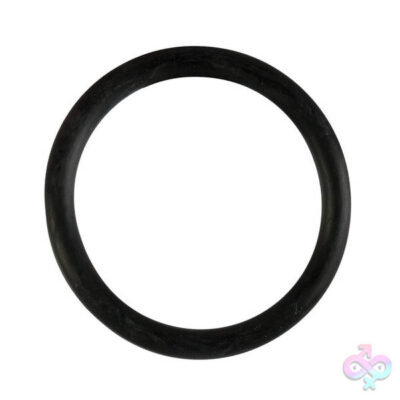 Rubber Ring Large Black by CalExotics — beginner-friendly cock ring for couples