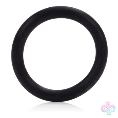 Rubber Ring Medium Black by CalExotics cock ring for couples