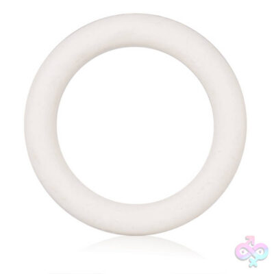 Rubber Ring Small White by CalExotics — beginner-friendly couples cock ring