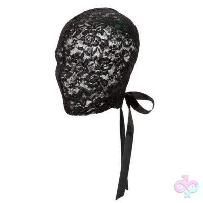 Scandal Corset Lace Hood black full-face lace mask by CalExotics