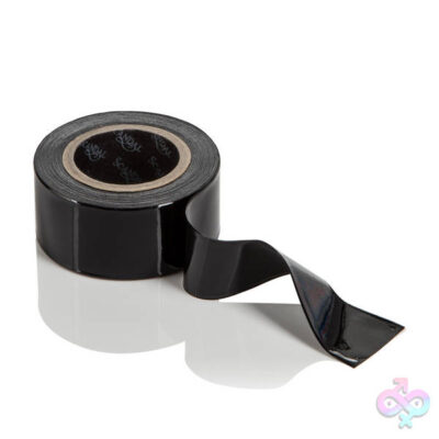 Scandal Lovers Tape Black bondage roll by CalExotics — 49.25 ft reusable PVC adhesive tape