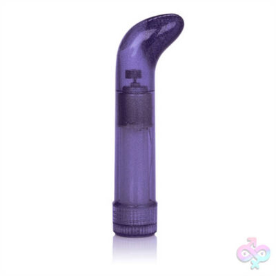 Shane's World Sparkle G Vibes Purple curved g-spot vibrator by CalExotics