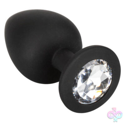 Silicone Gem Anal Kit by CalExotics — 3 graduated black plugs with gem bases