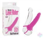 CalExotics Sex Toys - Silicone Love Rider Dual Penetrator - Pink
