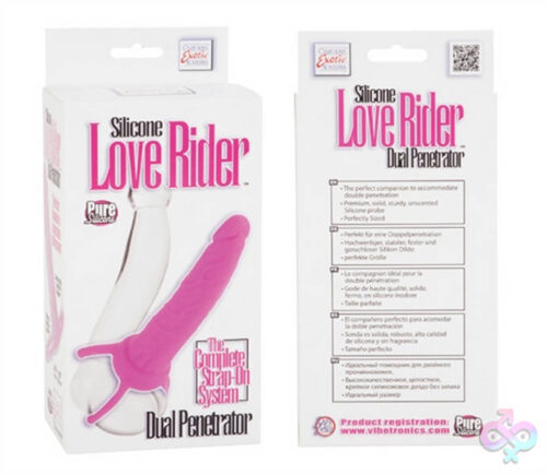 CalExotics Sex Toys - Silicone Love Rider Dual Penetrator - Pink