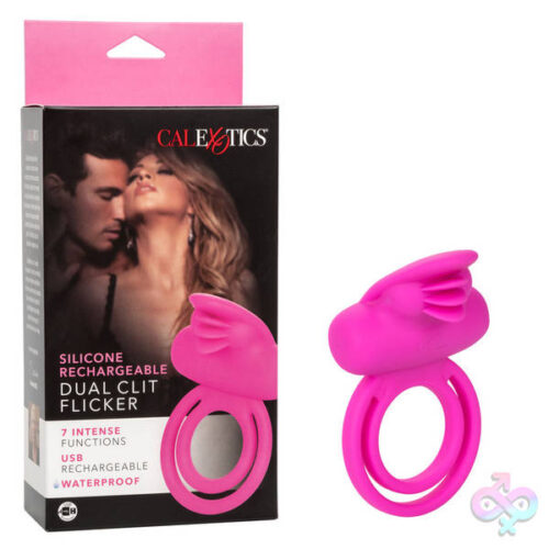 CalExotics Sex Toys - Silicone Rechargeable Dual Clit Flicker Enhancer