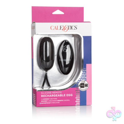 CalExotics Sex Toys - Silicone Remote Rechargeable Egg - Black