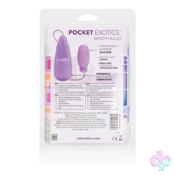 Silicone Slims Vibrating Smooth Bullet - Purple CalExotics Sex Toys - Silicone Slims Vibrating Smooth Bullet - Purple