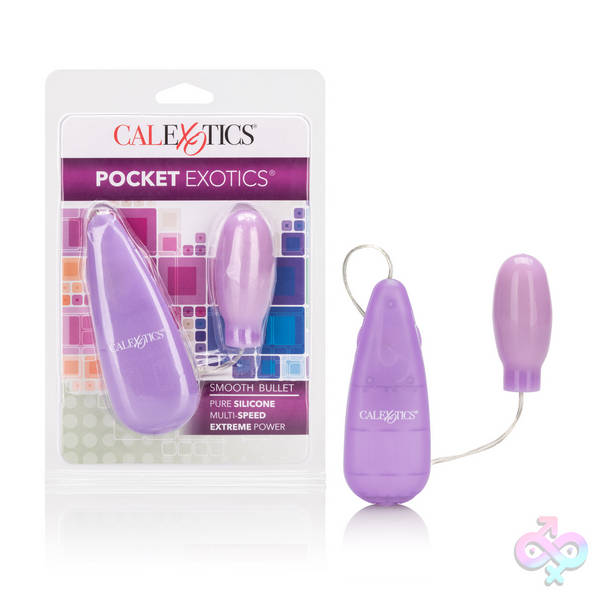 Silicone Slims Vibrating Smooth Bullet - Purple CalExotics Sex Toys - Silicone Slims Vibrating Smooth Bullet - Purple