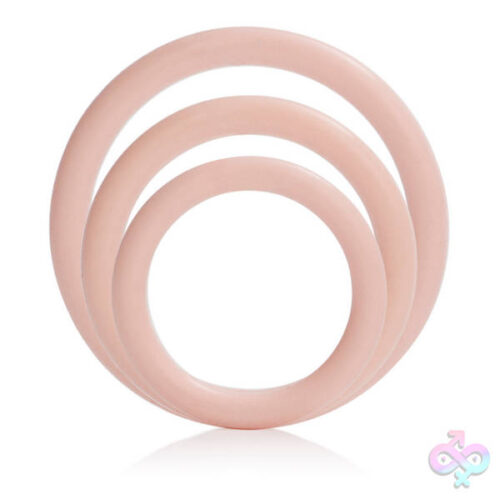 Silicone Support Bands Ivory Stackable Cock Rings By Calexotics Se1455302 — Flexible Body-Safe Silicone