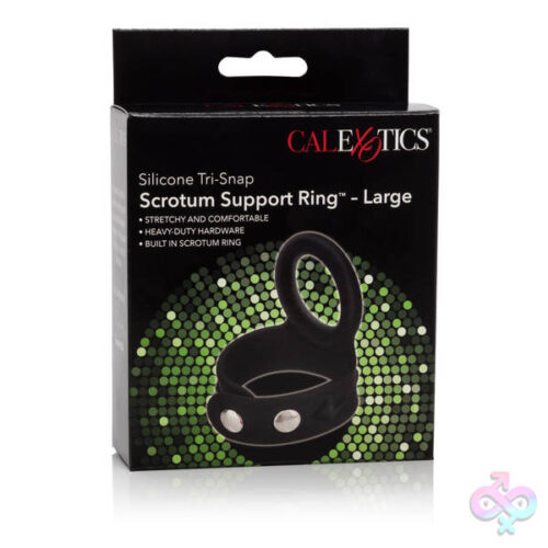 CalExotics Sex Toys - Silicone Tri-Snap Scrotum Support Ring - Large