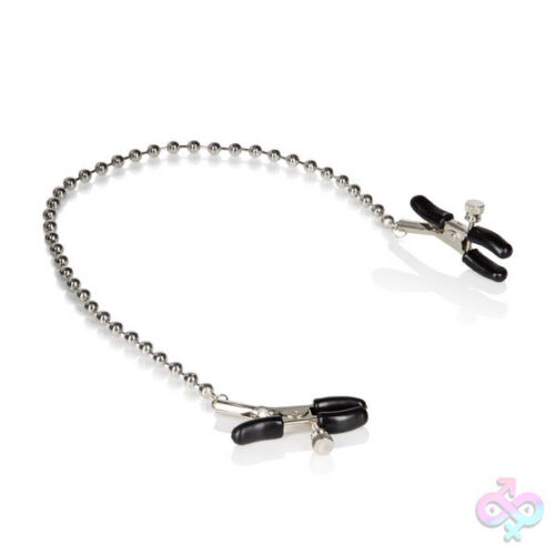 Calexotics Sex Toys - Silver Beaded Nipple Clamps
