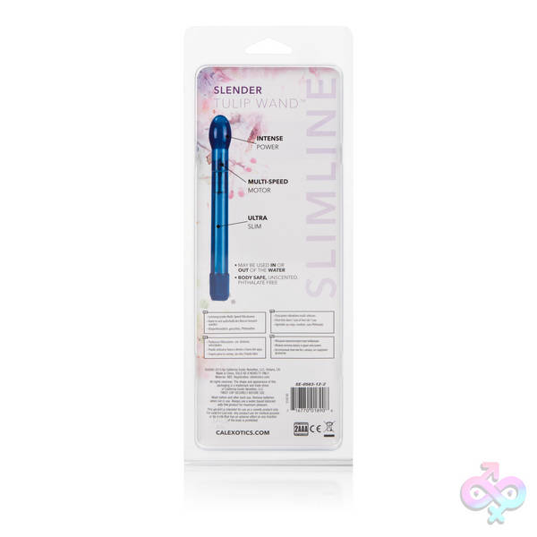 Slender Tulip Wand Cobalt CalExotics Sex Toys - Slender Tulip Wand Cobalt