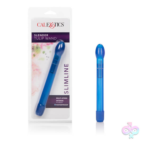 Slender Tulip Wand Cobalt CalExotics Sex Toys - Slender Tulip Wand Cobalt