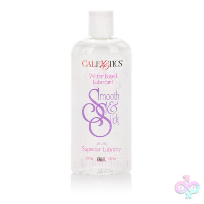 Smooth and Slick Lubricant 8 Oz by CalExotics — water-based personal lubricant in clear bottle
