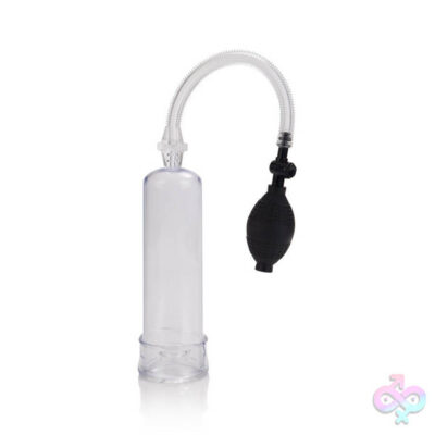 Sta Hard Erector Set by CalExotics — clear cylinder pump with squeeze bulb and vibrating donut