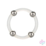 CalExotics Sex Toys - Steel Beaded Silicone Ring - Large