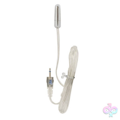 Sterling Collection Micro silver bullet vibrator by CalExotics — smooth curved ABS-plastic wired bullet
