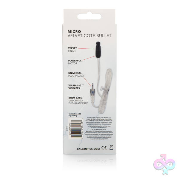 Sterling Collection Micro Velvet-Cote Bullet CalExotics Sex Toys - Sterling Collection Micro Velvet-Cote Bullet