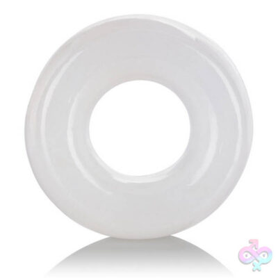 Stopper Ring by CalExotics — white TPE depth-control cock ring for couples