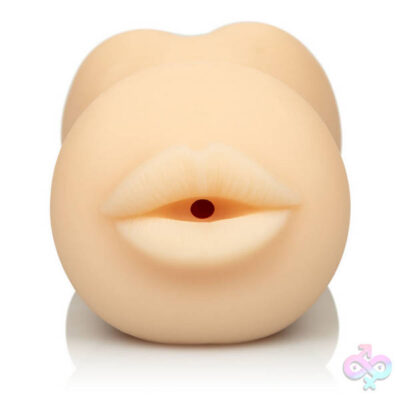 Stroke It Mouth Ass combo masturbator by CalExotics in beige with realistic feel dual-entry design