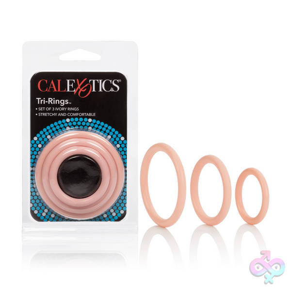 Tri-Rings Natural CalExotics Sex Toys - Tri-Rings Natural